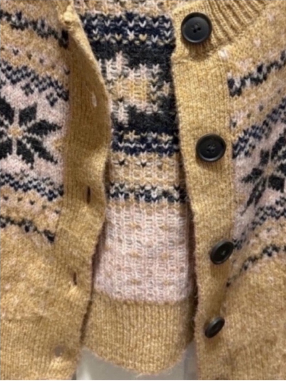Old Navy Holiday Fair Isle Cardigan Sweater - Picture 6 of 8